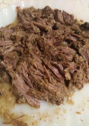 Una foto de Carne deshilachada para tacos o sándwiches