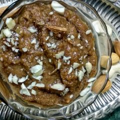 A picture of Almond poppy seed halwa.