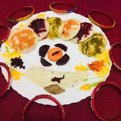 A picture of Try colour idli.