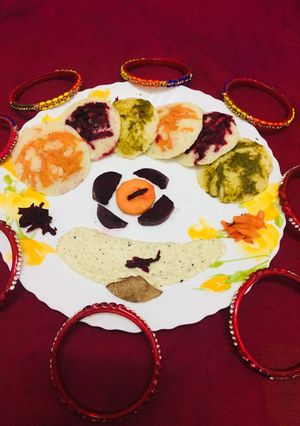 A picture of Try colour idli.