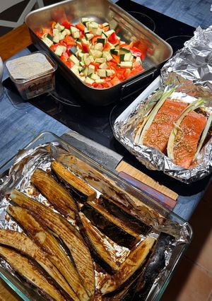 A picture of Asian Salmon Tray Bake.