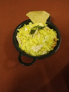 A picture of Roasted Papad Poha.