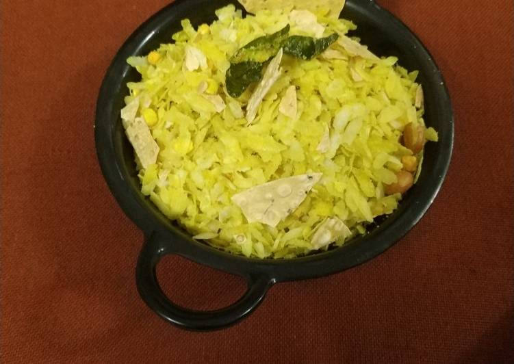 Roasted Papad Poha