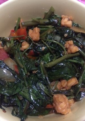 Foto resep Tumis kangkung tempe