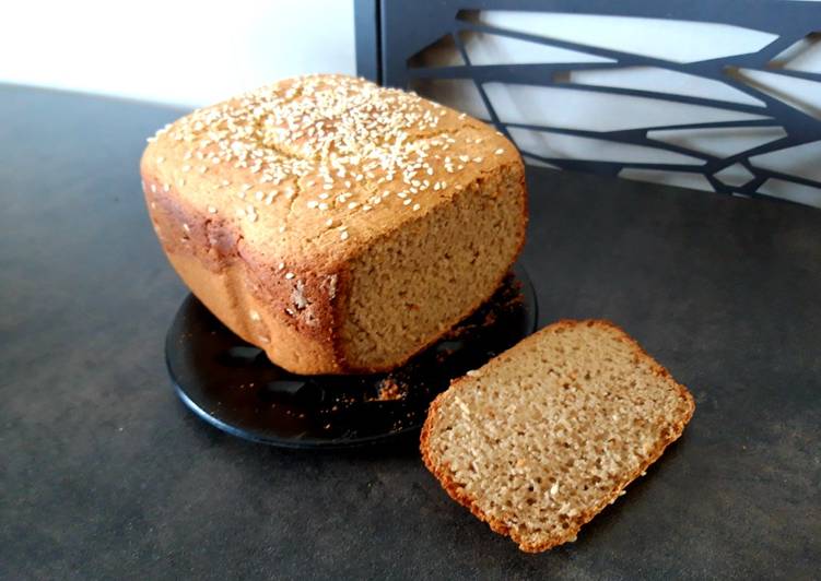 Pan de trigo sarraceno en panificadora