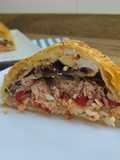 Hojaldre de salmón con arroz