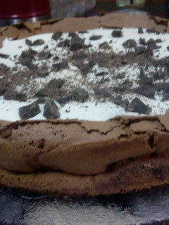 Una foto de Torta húmeda de chocolate sin harina