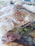 Torta rustica - base brisée all'olio e copertura pasta sfoglia