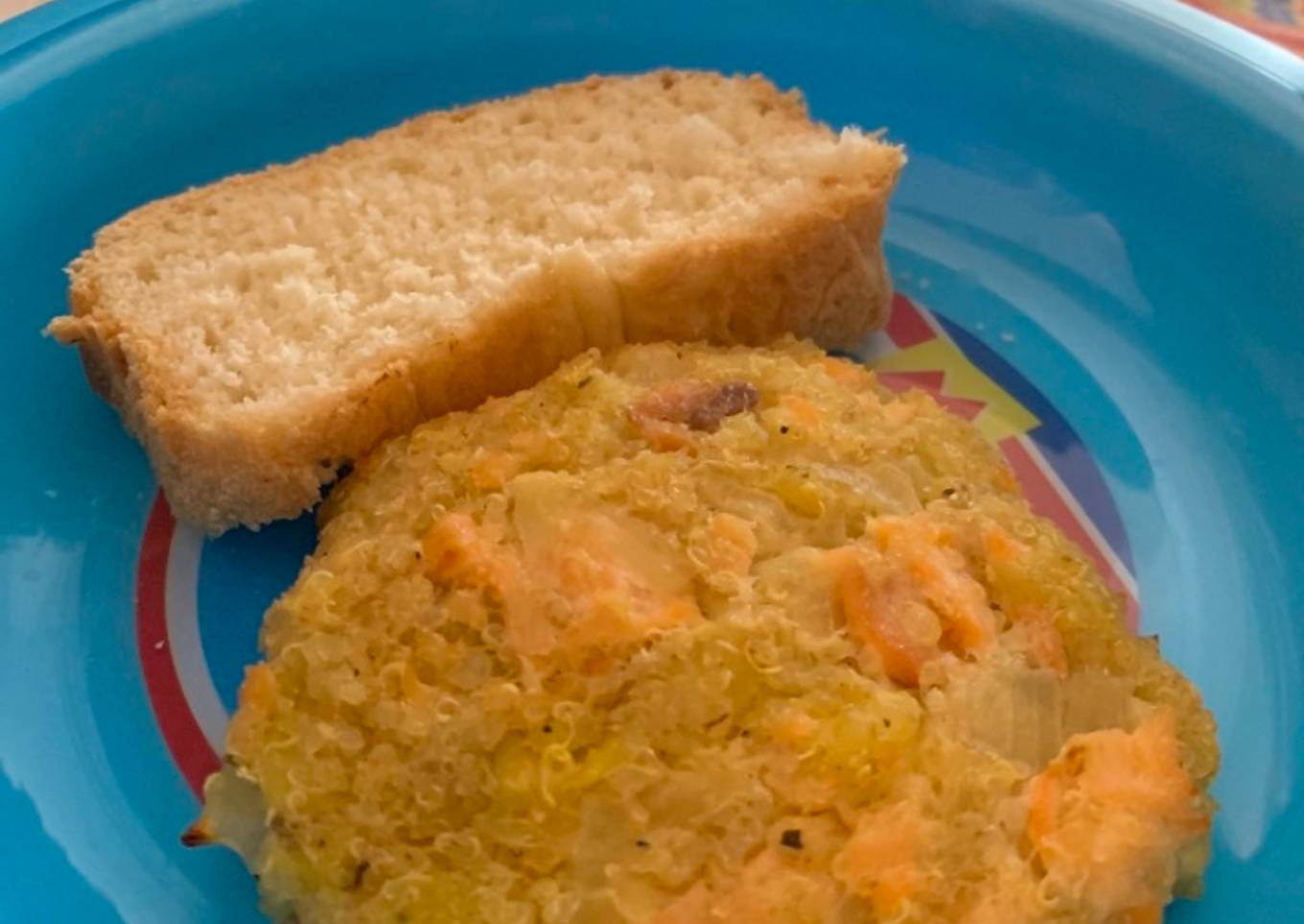 Hamburguesas de quinoa y salmón BLW