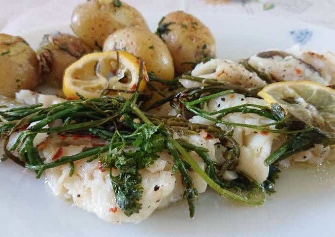 Baked Fish Parcels With Samphire