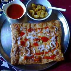 A picture of Bread pizza.