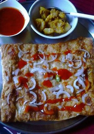 A picture of Bread pizza.