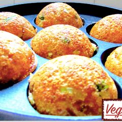 A picture of Instant Semolina Vegetable Appe/Paddu.