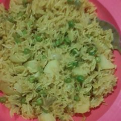 A picture of Peas Pulav.