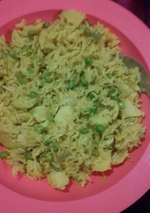 A picture of Peas Pulav.