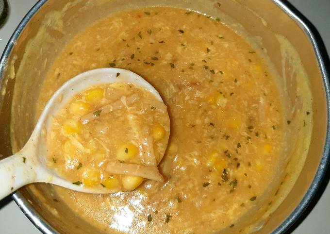 Corn Egg Soup Spicy Cheese