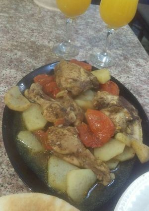 صورة لوصفة دجاج بالكيس