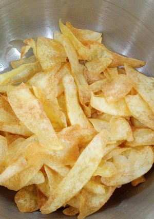 عکسی از دستور چیپس ترد خانگی