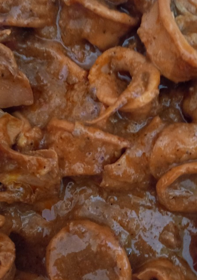 Una foto de Calamares en salsa americana