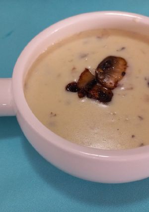 Una foto de Crema de champiñones