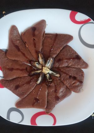 عکسی از دستور پنکیک رژیمی (شیره و گردو و خرما)