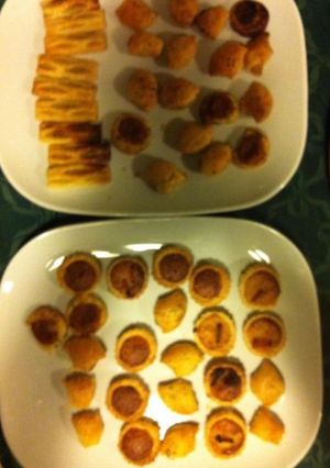 Une photo de Petits fours apéritifs (fromage, tomate, anchois)