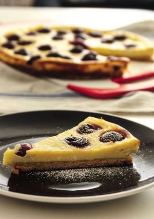 A picture of Cherry Ricotta Pie.