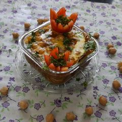 A picture of Chole butter masala restaurant style.