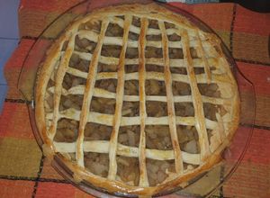 Una foto de Kuchen de manzana and pera 🍎🍐