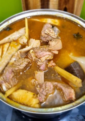 Hình của món Bún Sườn Bò Tơ.