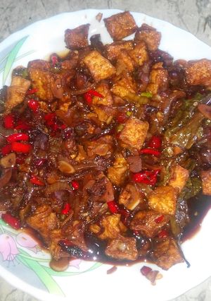 Foto resep Rempelo n Tahu Dg Bawang Bombay Bumbu Kecap Manis
