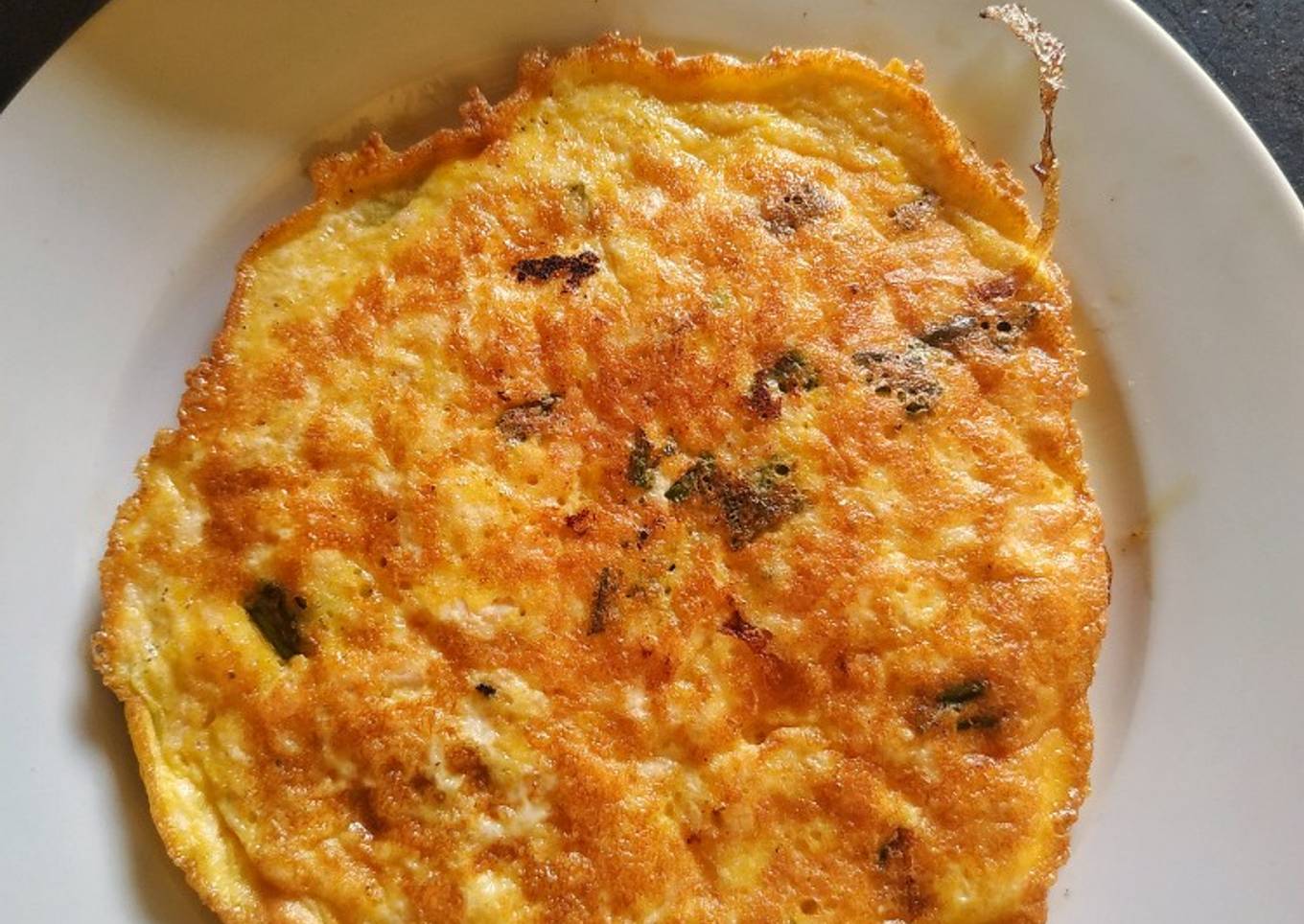 Telur dadar tahu