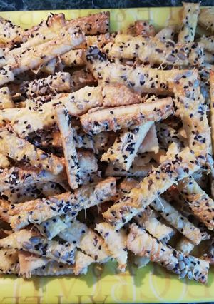 Maggal szórt sós rúd recept fotója