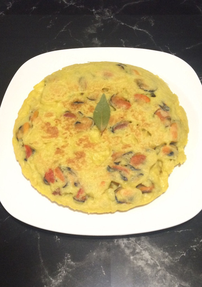 Una foto de Tortilla de mejillones de la ría de Arosa