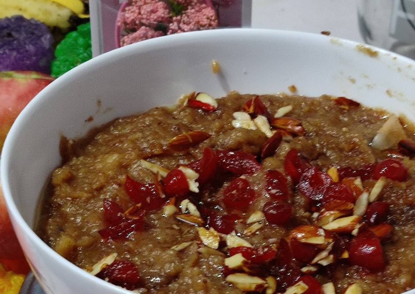 Roti Apple gulab cake