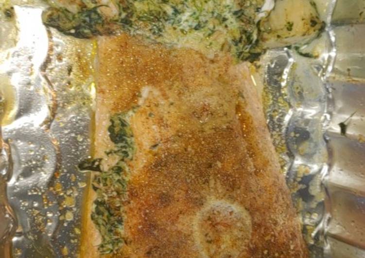 Recipe of Award-winning Stuffed seafood salmon