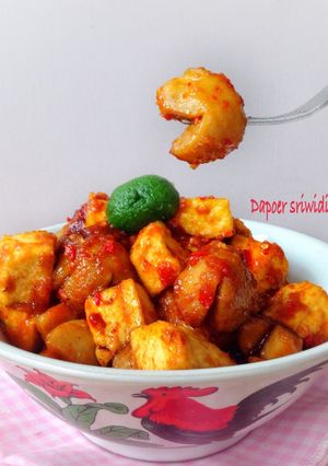 Foto resep Bakso goreng sambal pedas