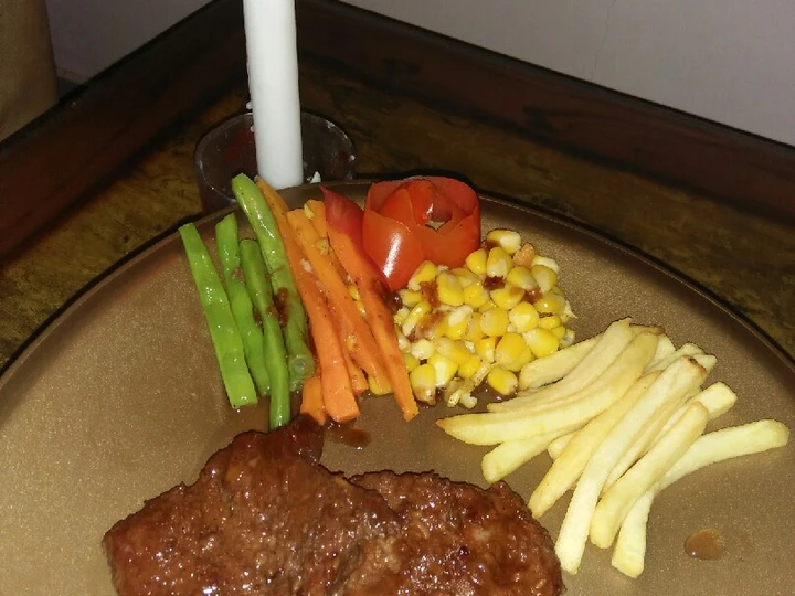 Langkah Gampang Menyiapkan Resep Steak marinasi saos barbaque yang  Bikin Ketagihan Anti Ribet, Bikin Ngiler