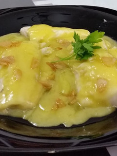 Una foto de Bacalao al pil pil