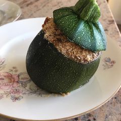 A picture of Stuffed courgettes.