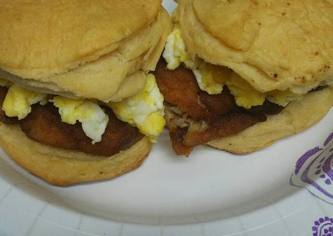 Fish and Egg Biscuits (American biscuits)