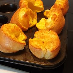 A picture of Yorkshire puddings.