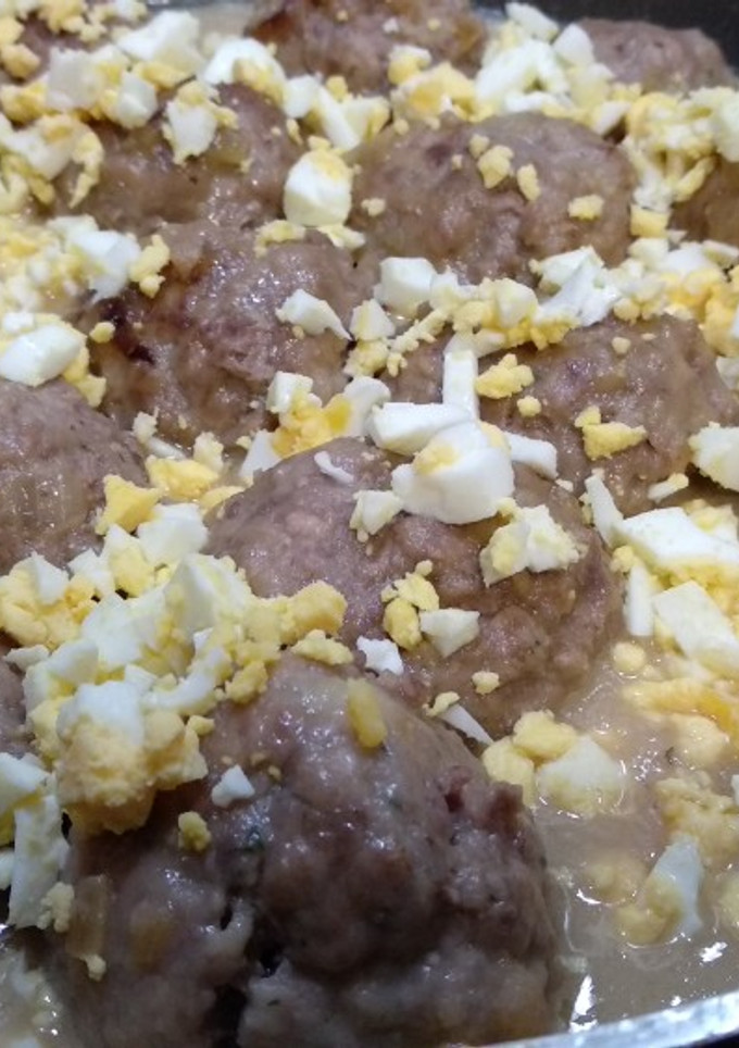 Una foto de Albóndigas en salsa de sidra