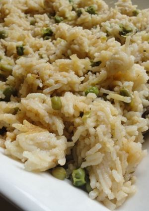 A picture of Peas Pulao.