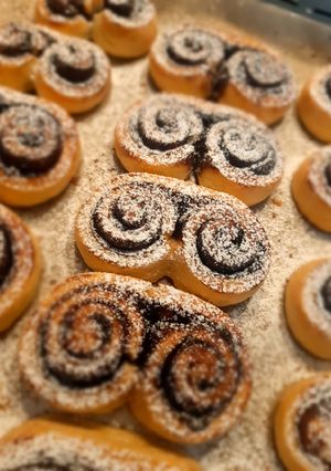 Dupla kakaós csiga recept fotója