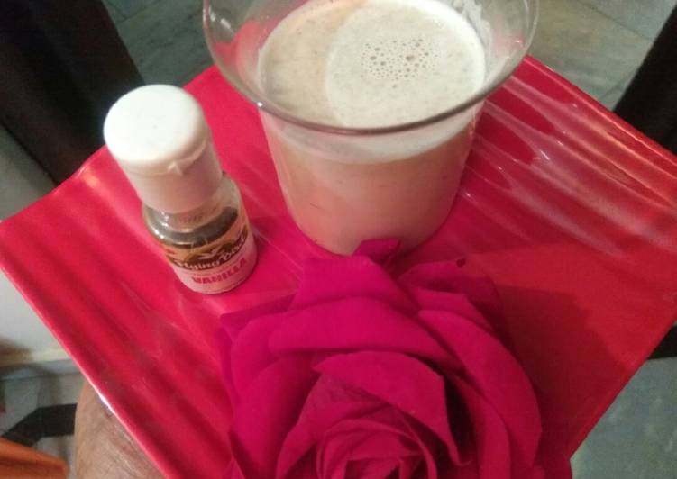 Recipe of Super Quick Homemade Vanilla thandai
