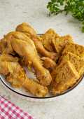 Ayam Tempe Ungkep Bumbu Kecap (bisa untuk ayam bakar)