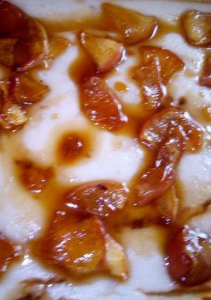 Una foto de Postre de Maicena banana y manzanas caramelizadas