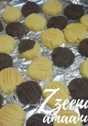 A picture of Double Flavoured Butter Custard Cookies.