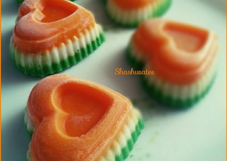 Recipe of Favorite Tricolor panna cotta